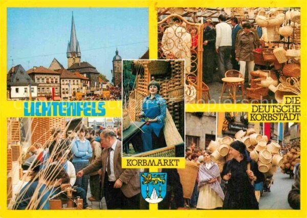 Lichtenfels Bayern Korbmarkt Marktplatz Kirchturm