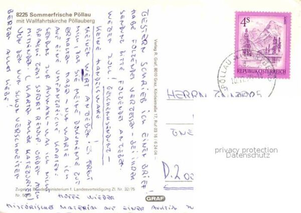 Poellau Sommerfrische Wallfahrtskirche Pöllaube – Bild 2
