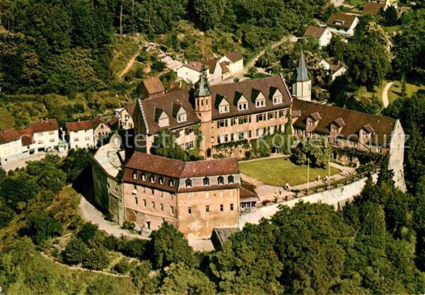 Schoenberg Bensheim Schloss Schönberg Fliegeraufnahme