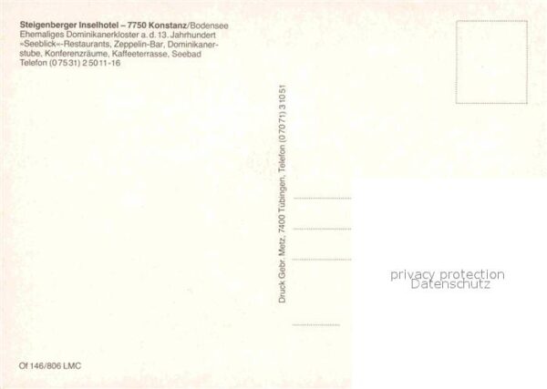 Konstanz Bodensee Steigenberger Inselhotel Ansicht vom Se – Bild 2