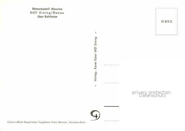 Eining Römerkastell Abusina Fliegeraufnahme – Bild 2