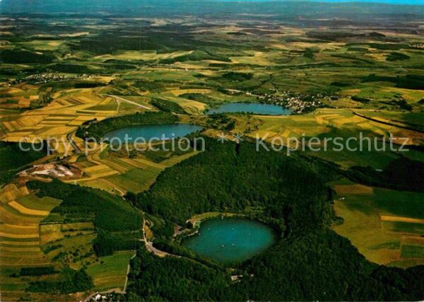 Daun Eifel Dauner Maare Fliegeraufnahme