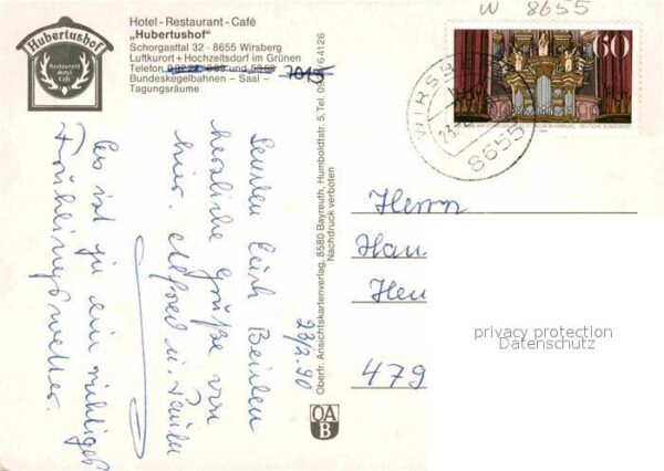 Wirsberg Hotel Restaurant Cafe Hubertushof – Bild 2