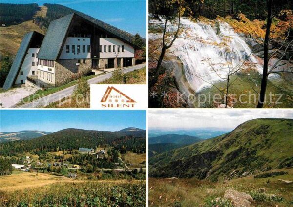 Harrachov Harrachsdorf Hote Silent Wasserfall Landschaftspanor