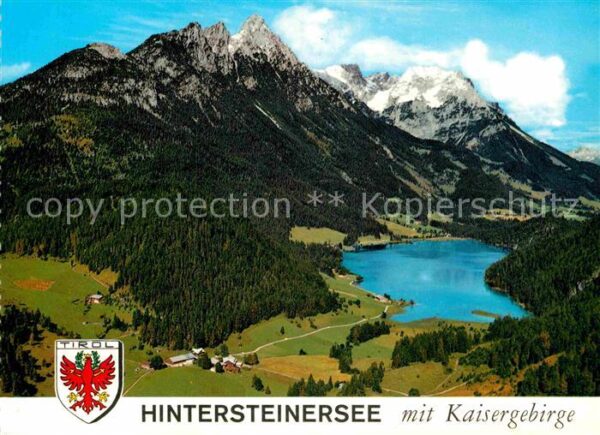 Hintersteinersee Panorama mit Kaisergebirge