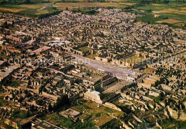 Pompei Veduta aerea degli scavi Ausgrabungen