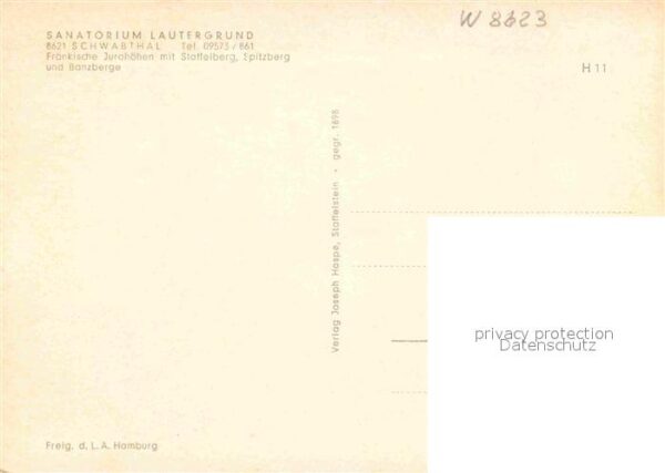 Schwabthal Sanatorium Lautergrund Fliegeraufnahme – Bild 2