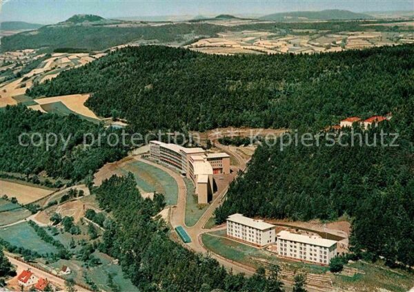 Schwabthal Fliegeraufnahme mit Sanatorium Staffelb