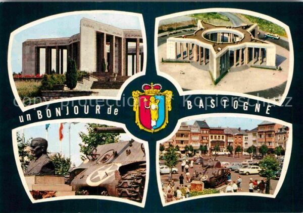 Bastogne Liege Kriegerdenkmal Marktplatz