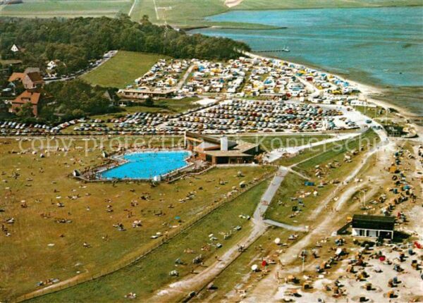 Dangast Nordseebad Fliegeraufnahme Meerwasserquellbad Camp