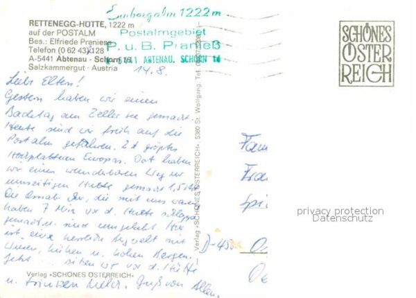 Abtenau Rettenegg Hütte auf der Postalm – Bild 2