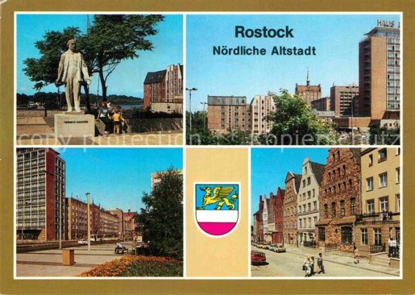 Rostock Duncker Platz Fischerbastion Lange Stra
