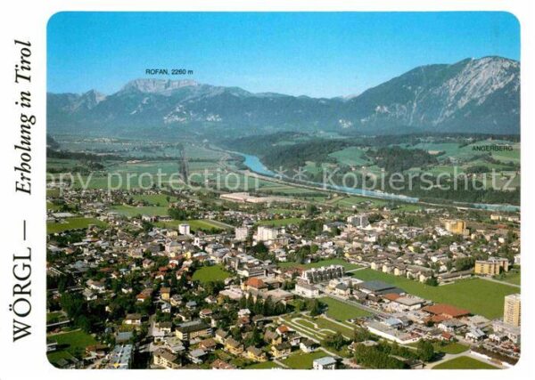 Woergl Tirol Fliegeraufnahme mit Rofan
