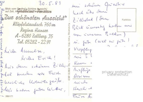 Zell Ziller Tirol Blick vom Gasthaus Schöne Aussicht – Bild 2