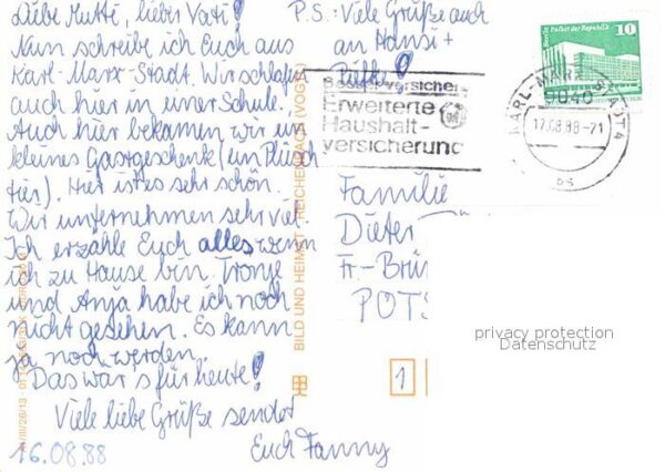 Karl-Marx-Stadt Rathaus Karl Marx Denkmal Tourist Infor – Bild 2