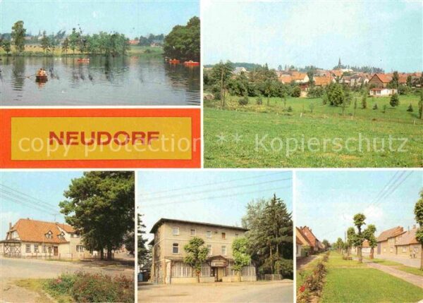 Neudorf Quedlinburg Gondelteich Teilansicht FDGB Gaststätte