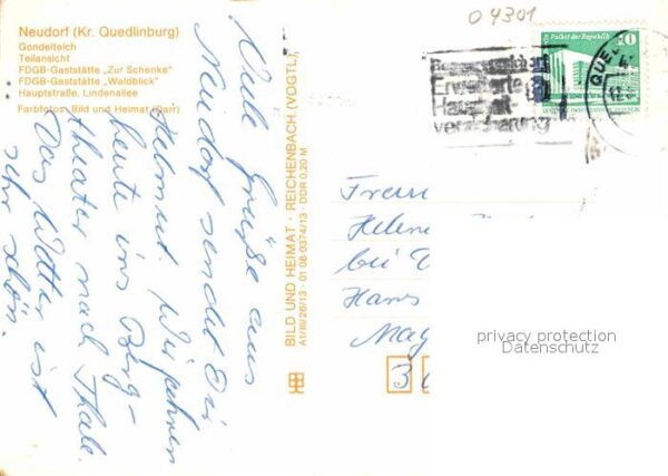 Neudorf Quedlinburg Gondelteich Teilansicht FDGB Gaststätte – Bild 2