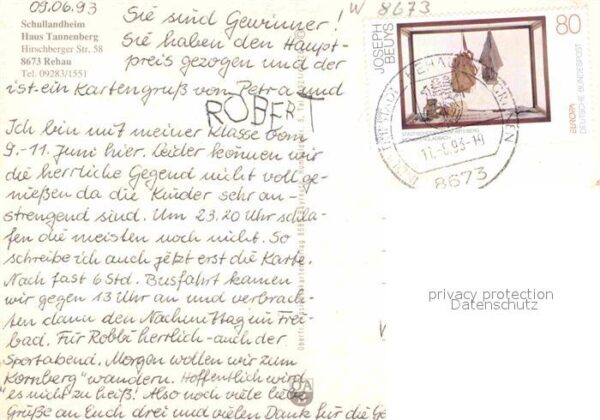 Rehau Oberfranken Schullandheim Haus Tannenberg Fliegerau – Bild 2