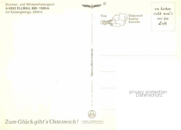 Ellmau Tirol Fliegeraufnahme mit Kaisergebirge – Bild 2