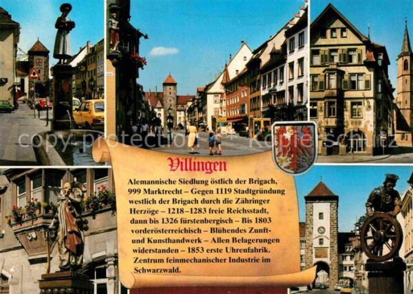 Villingen-Schwenningen Trachtenbrunnen Obertor Münster Narrobr