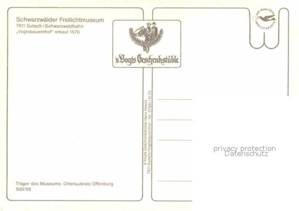Gutach Schwarzwald Schwarzwälder Vogtsbauernhof Freilichtm – Bild 2