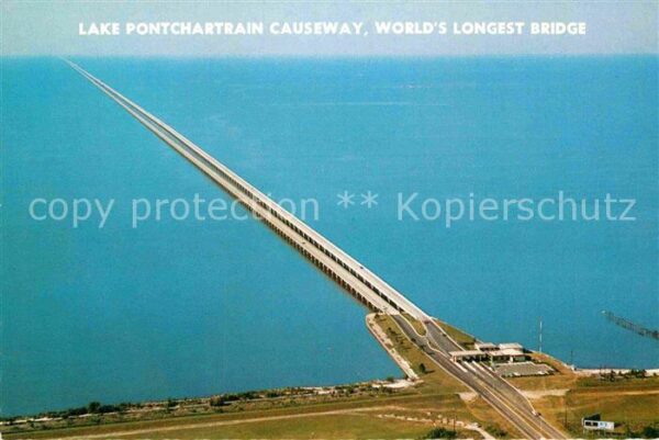 New Orleans Louisiana Lake Pontchartrain Causeway Fliegeraufn