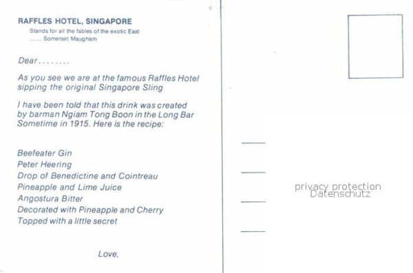 Singapore Raffles Hotel Details – Bild 2