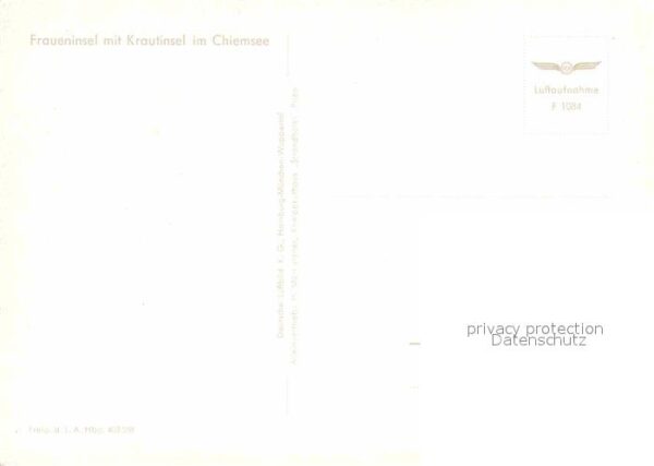 Fraueninsel Chiemsee mit Krautinsel Fliegeraufnahme – Bild 2