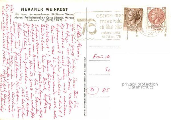 Meran Merano Meraner Weinkost Lokal Gasträume – Bild 2