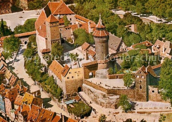 Nuernberg Burg Fliegeraufnahme