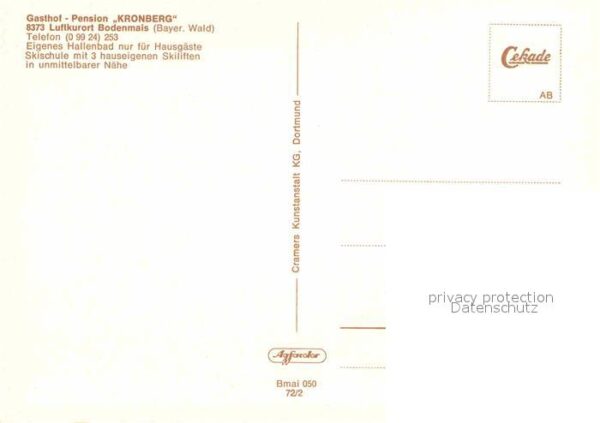 Bodenmais Gasthof Pension Kronberg – Bild 2