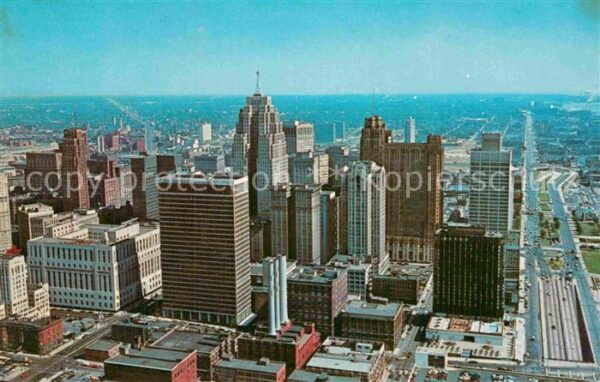 Detroit Michigan Bird Eye