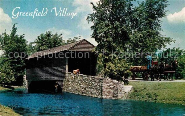 Dearborn Michigan Ackley Covered Bridge