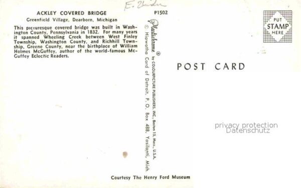 Dearborn Michigan Ackley Covered Bridge – Bild 2