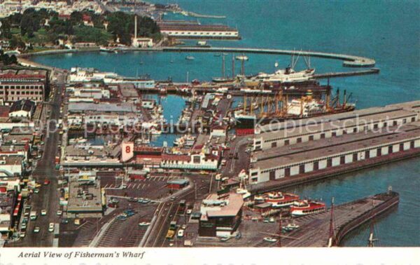 San Francisco California Fliegeraufnahme Fishermans Wharf