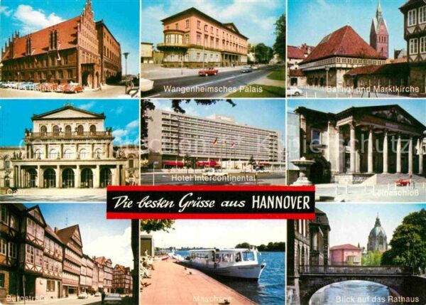 Hannover Wangenheimsches Palais Bahnhof Marktkir