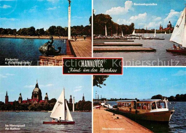 Hannover Maschsee Fischreiter FAckelträgersäule