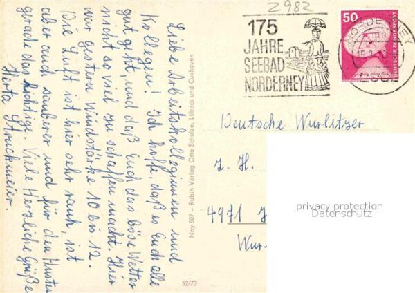 Norderney Nordseebad Sanatorium Bibliothek Eingangshalle Auf – Bild 2