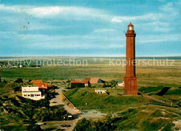 Norderney Nordseebad Leuchtturm Fliegeraufnahme