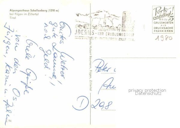 Fuegen Alpengasthof Schellenberg – Bild 2