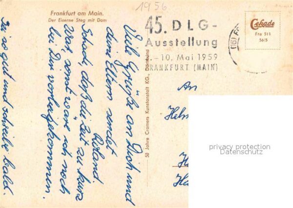 Frankfurt Main Eiserne Steg Dom – Bild 2