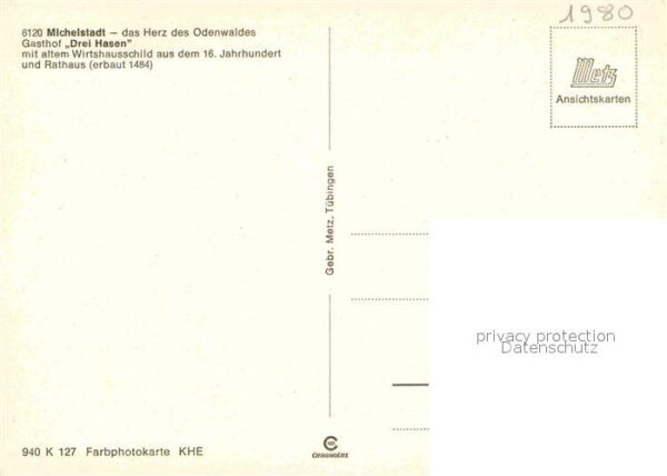 Michelstadt Gasthof Drei Hasen Rathaus – Bild 2