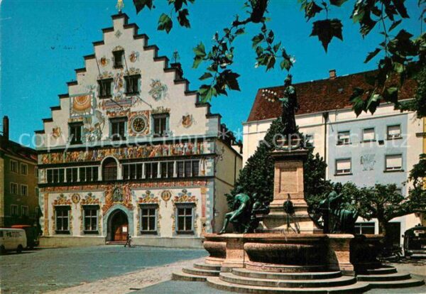 Lindau Bodensee Rathaus Lindavia-Brunnen