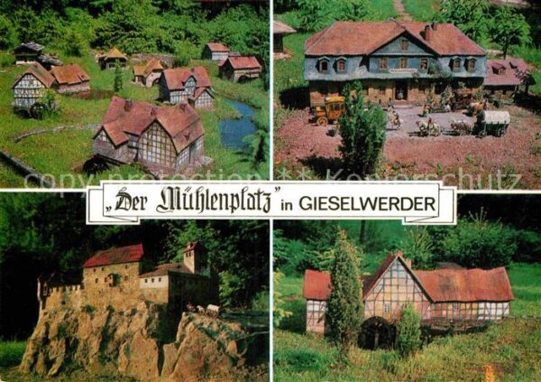 Gieselwerder Mühlenplatz Bauwerk Miniatur