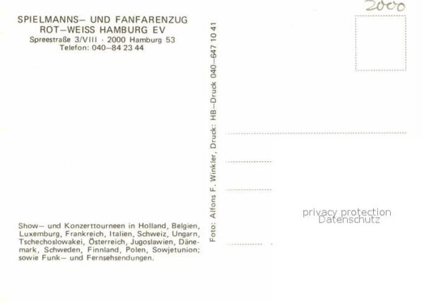Hamburg Spielmanns Fanfarenzug Rot-Weiss Hambur – Bild 2