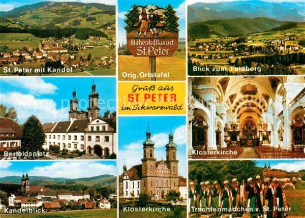 St Peter Schwarzwald Kandel Klosterkirche Trachten Bertoldsp