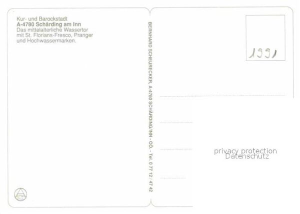 Schaerding Wassertor St. Florians-Fresco – Bild 2