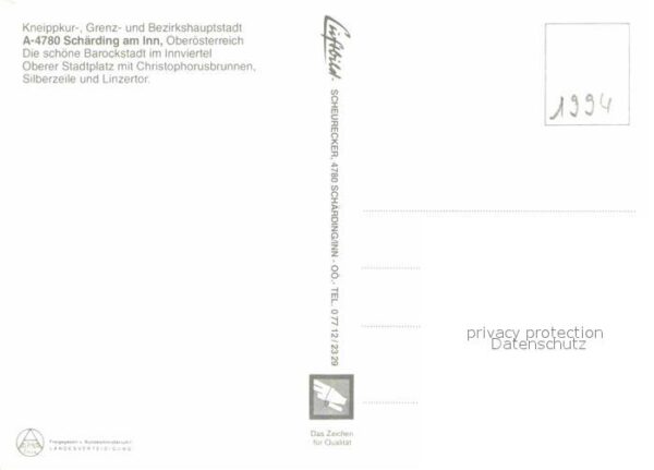 Schaerding Oberer Stadtplatz Christophorusbrunnen – Bild 2