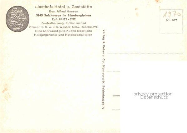Salzhausen Lueneburger Heide Josthof Hotel Gaststätte – Bild 2
