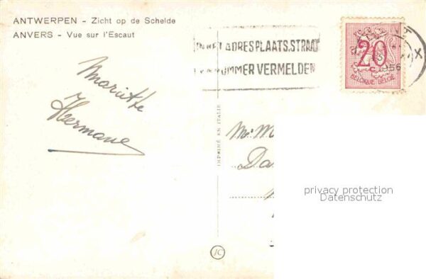 Antwerpen Anvers Zicht op de Scheide – Bild 2